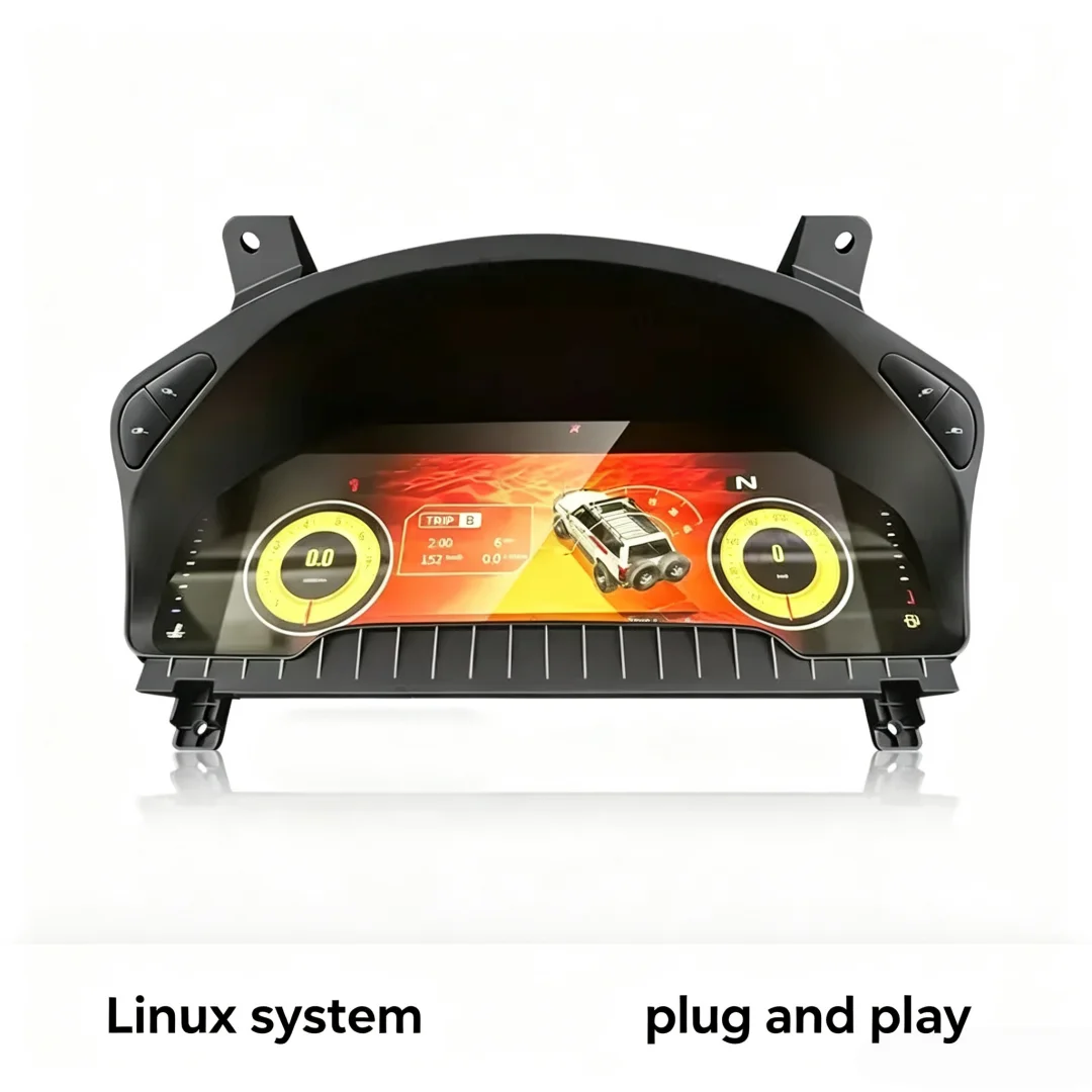 J 12.3Inch Digital Cluster For Nissan Patrol Y61 2006 2007- 2023 Linux Car LCD Dashboard Speedometer Virtual Cockpit Instrument
