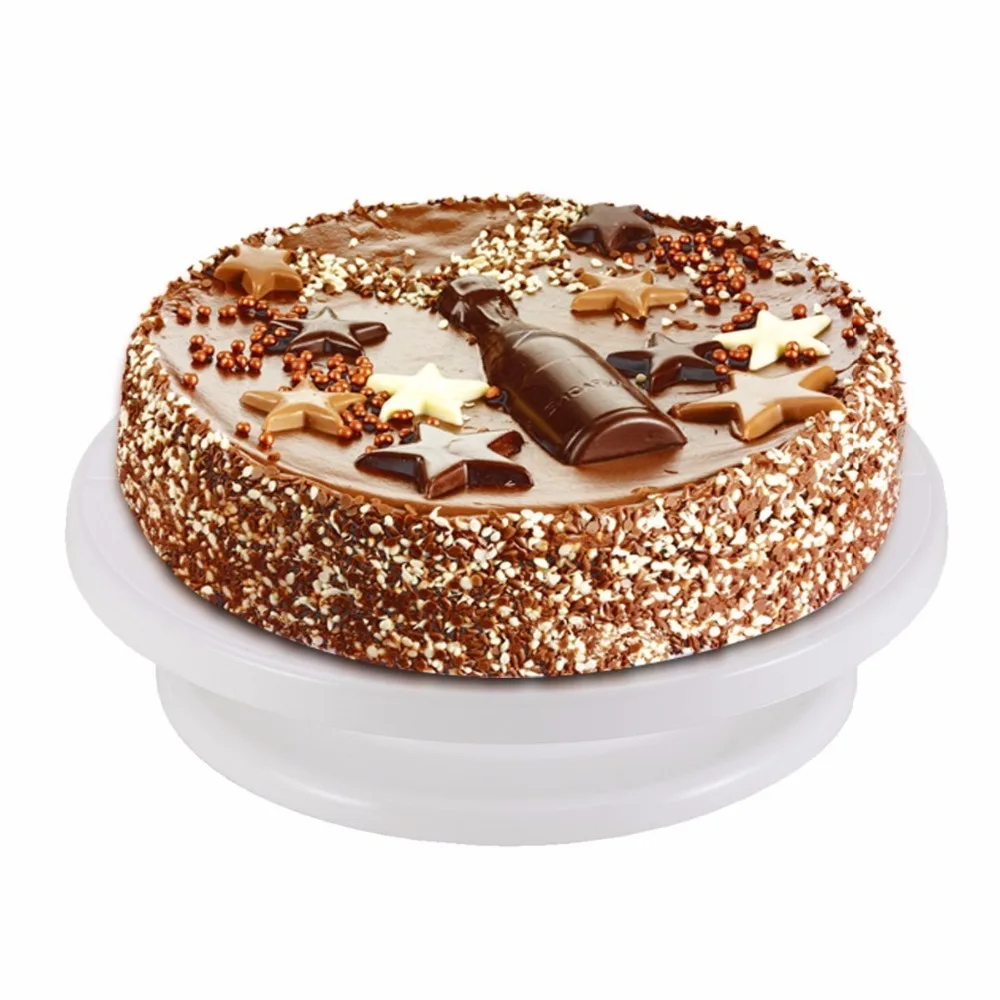 6 pcs/set Plastic cake decorating table Rotating Dough Knife Cream Cakes Stand Cake Rotary Table Cake embryo making kit