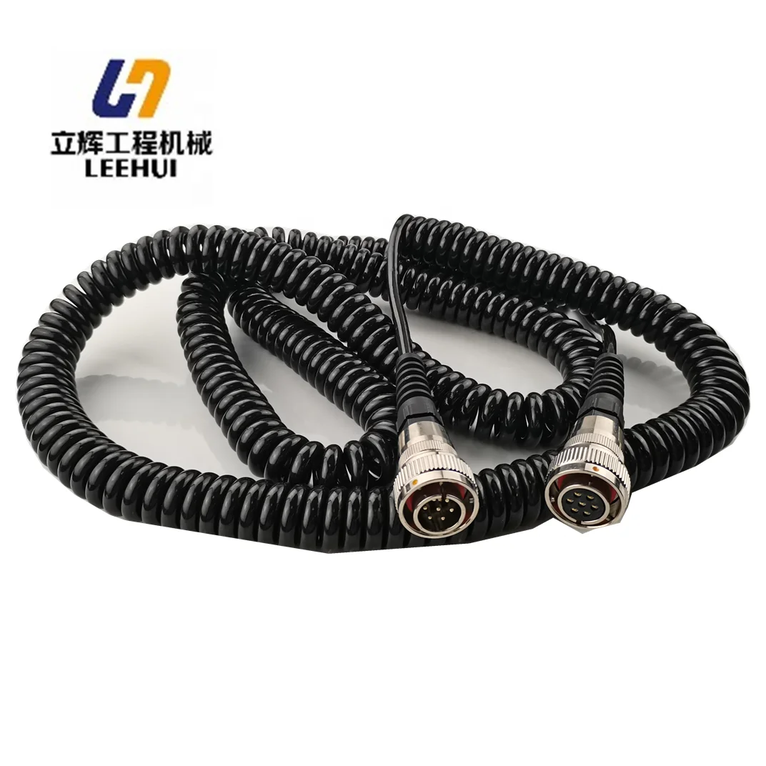 

High quality paver electric system PN.04-02-02621/2037422 7pins-7holes 2.6M CAN leveling sensor cable