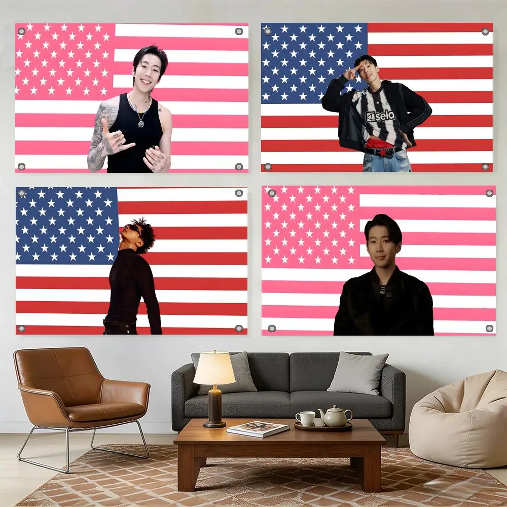 Singer J-Jay Park Flags Home Yard & Garden Decor Banner - Indoor Outdoor Wall Hanging Flag
