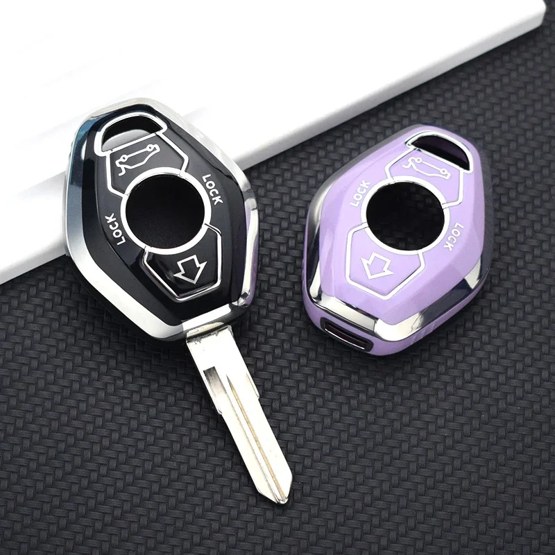 Compatible with BMW X5 E53 X3 F83 E46 E39 E38 E60 E63 E61 E64 3 5 7 Series 330i Z3 Z4 E85 E86 M5 325i, TPU Car Remote Key Fob Pr