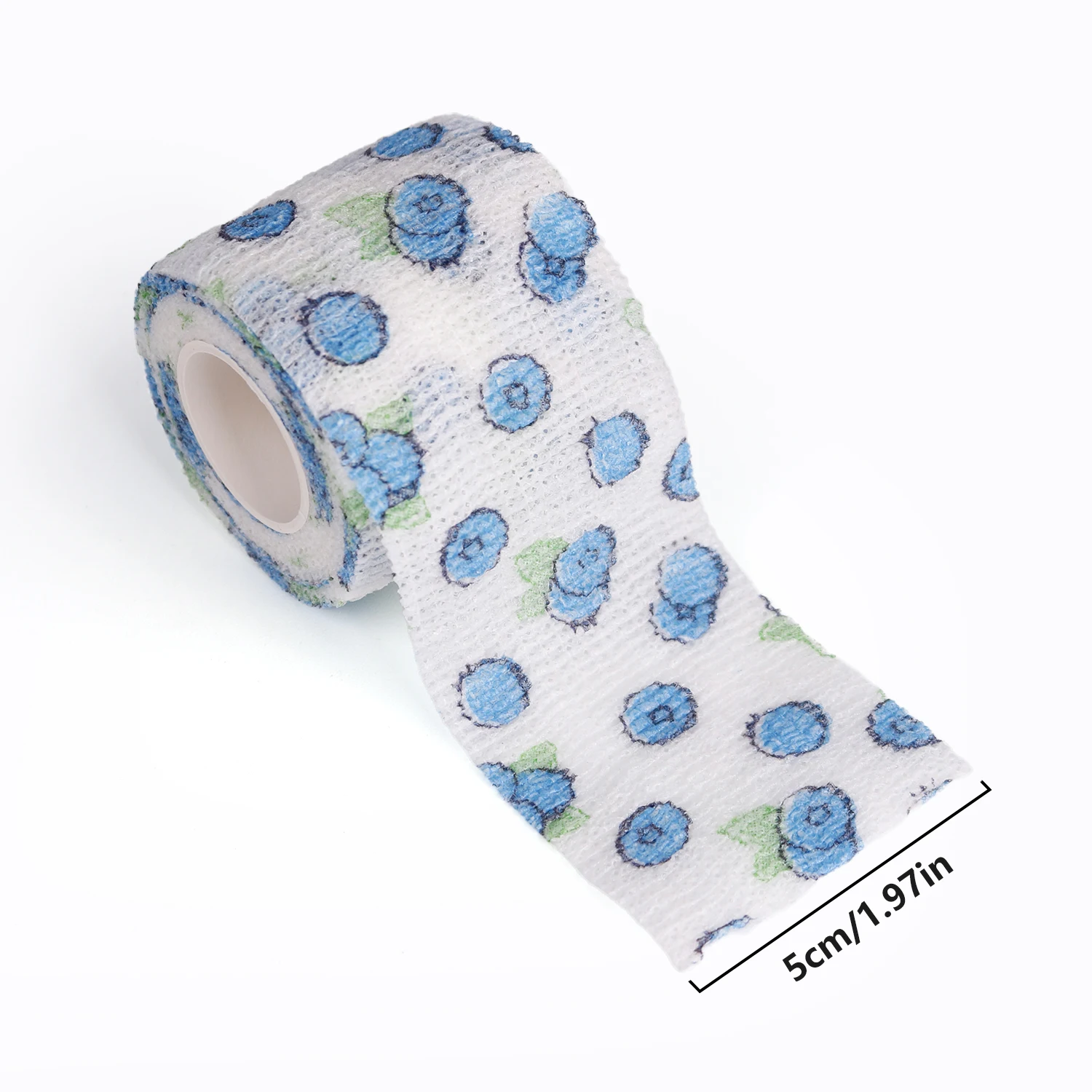 

Fruit Print Self Adhesive Tattoo Elastic Bandage 5CM*4.5M Sports Wrap Tape for Finger Joint Knee First Aid Kit Pet Bandage
