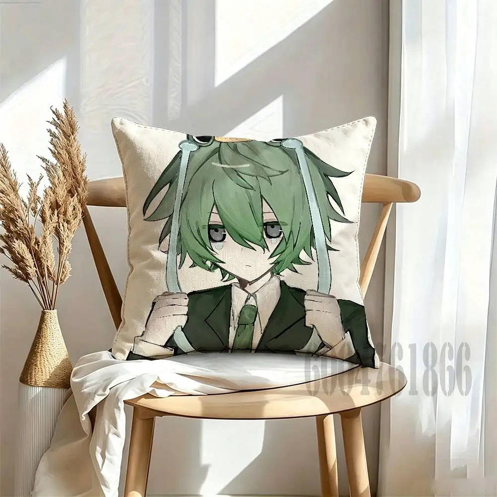 F-FroggyDude Anime Celebrity Merchandise All-Match Printed Pillow Case Sofa Car Office Room Decoration Protector