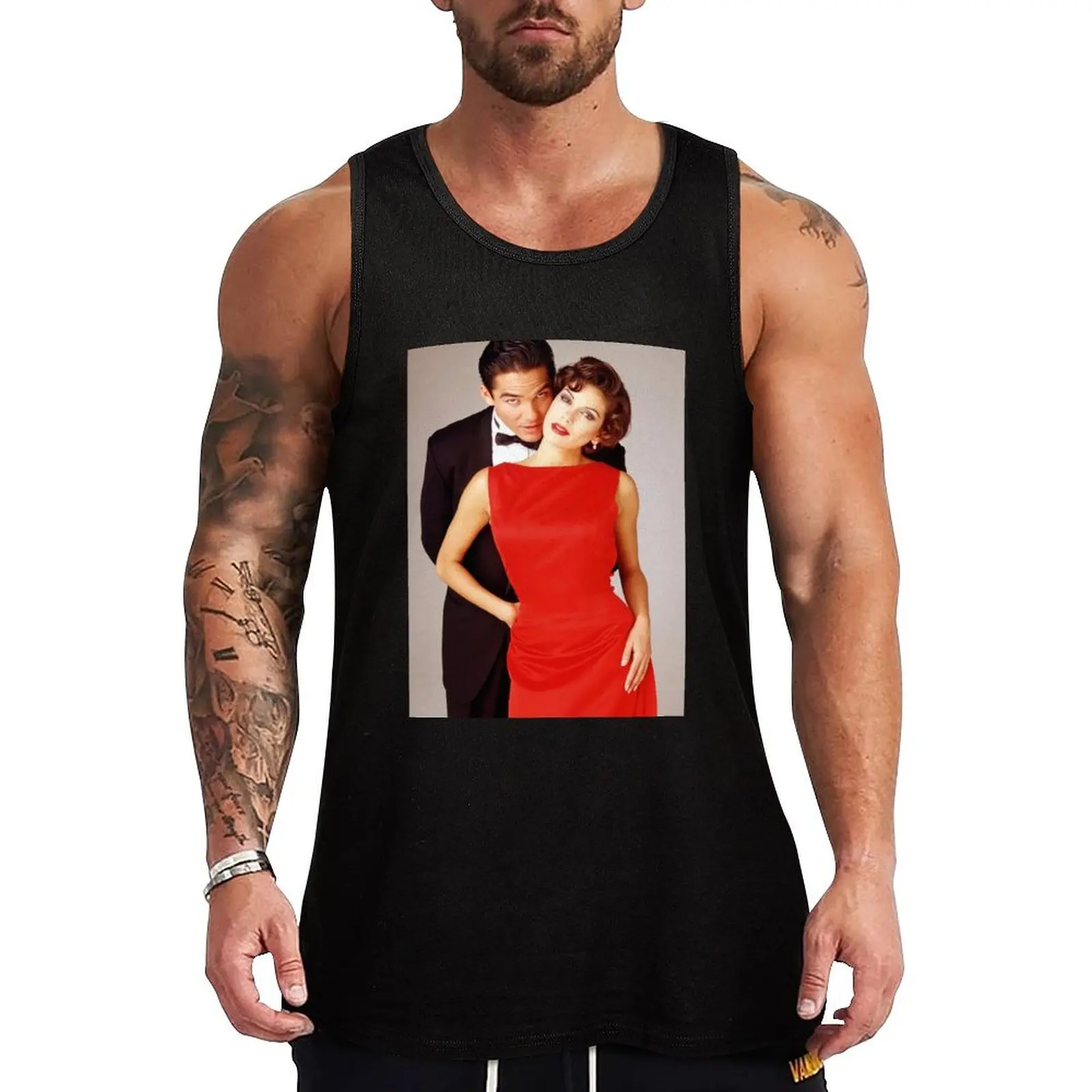

Dean Teri Tux 3 Tank Top Sleeveless T-shirt gym wear men Bodybuilding shirt gym clothes for man