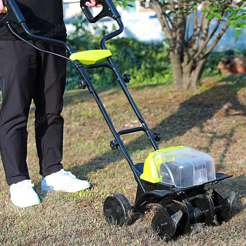 Brushless Micro Cultivator Electric Tiller With Rechargeable Lithium Battery For Garden Soil Cultivation And Furrowing Work