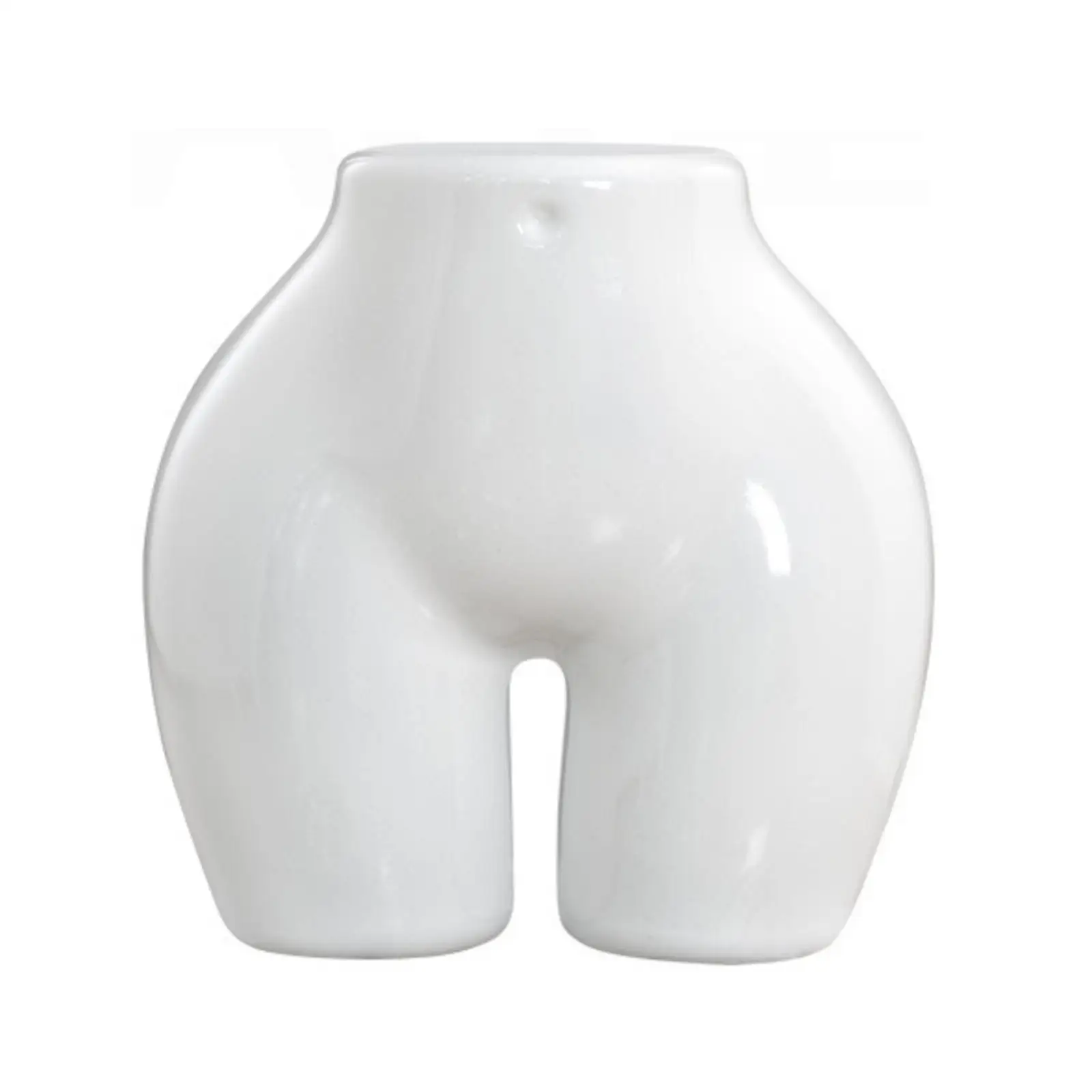Molded Lower Body Mannequin Glossy Plastic Hip Form Portable Lower Body Torso
