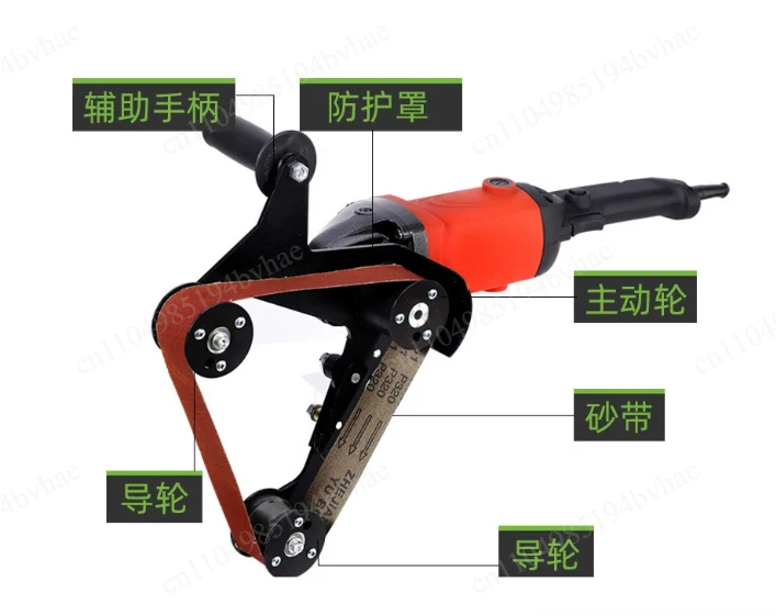 Angle Grinder to Belt Sander Attachment Stainless Steel Tube Polishing Wire Drawing Grinding Machine