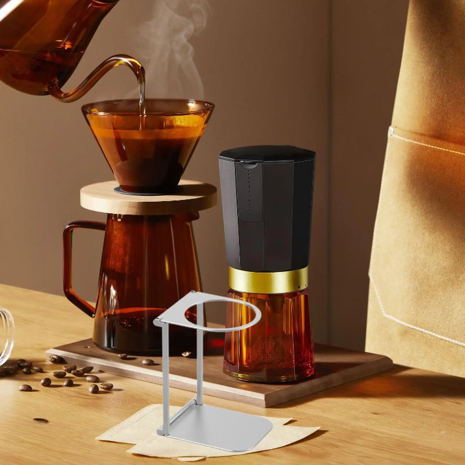 알루미늄 손 양조 브래킷 바용 작은 손으로 누르는 커피 머신 브래킷