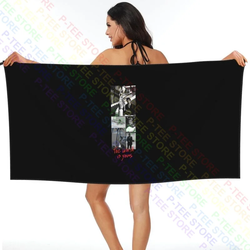 Scarface The World Is Yours Al Pacino Quick dry Towel For Gym Bath Towel Superfine fiber