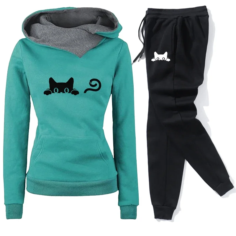 Casual Women's Tracksuit Hoodies Long Sleeves Hot Sales Single Piece Sweatshirts Daily Sweatpants Comfort Outdoor Jogging Sports