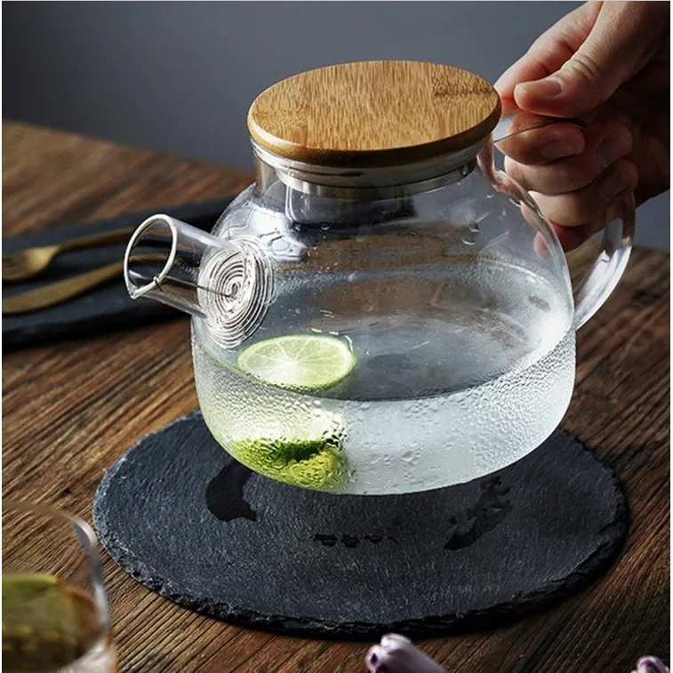 4Pcs Square Circle Heat-Insulating Carved Coasters Slate Dining Mat Reusable Stone Home Accessories Tableware Placemat Dish Mat - view 5