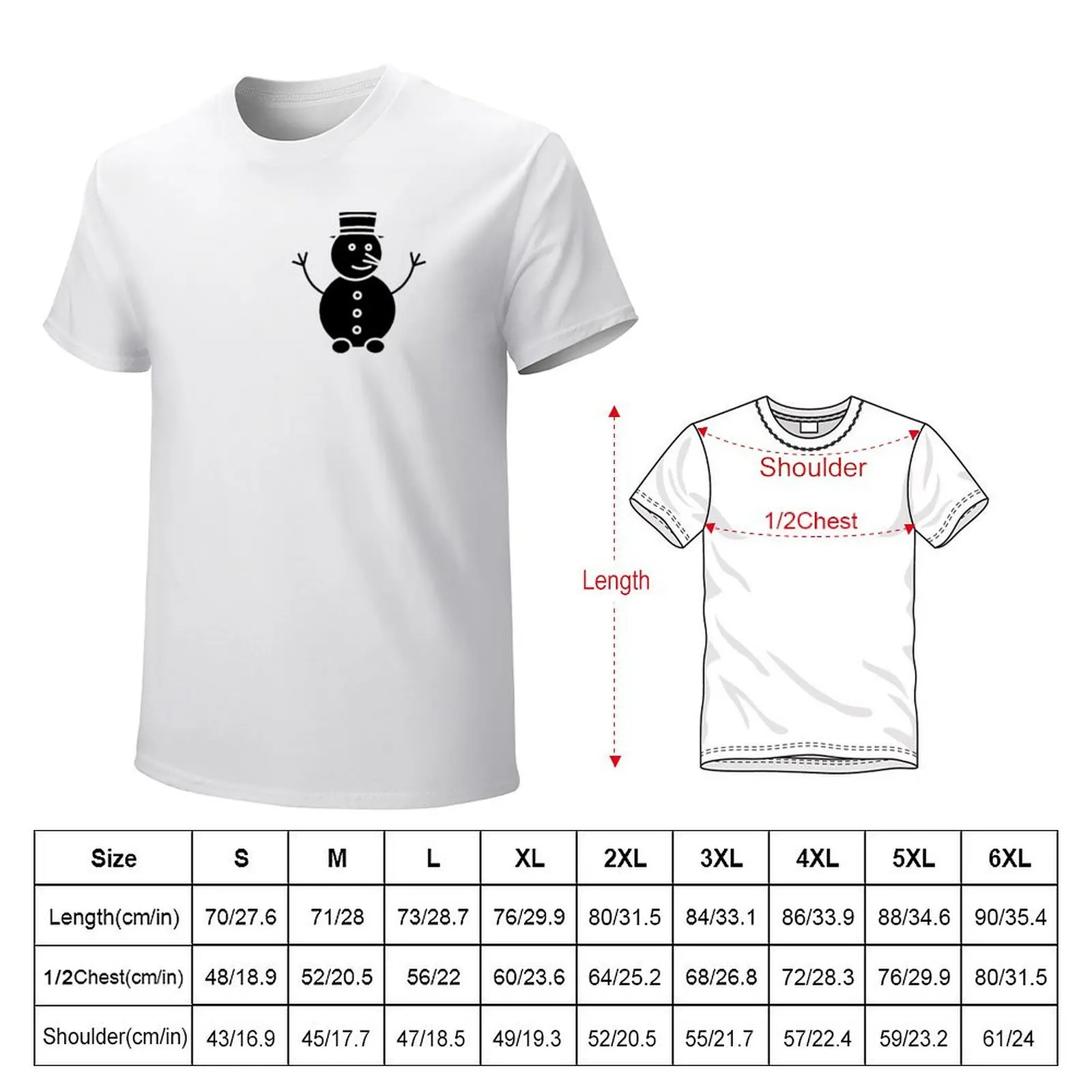 Snow man T-shirt korean fashion anime Men's clothing