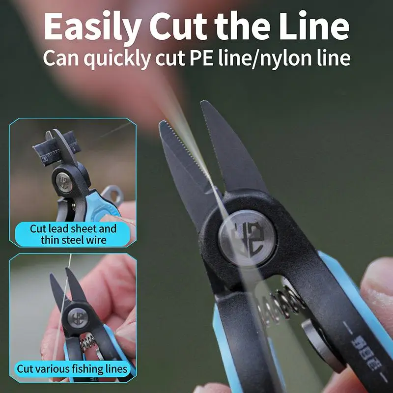 Portable Stainless Steel Fishing Lure Shears Serrated Blade Cut PE Line Mini Outdoor Fishing Accessory view 3