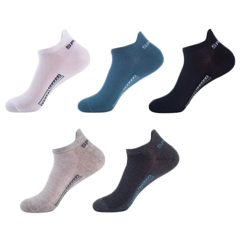 Chaussettes de sport en coton respirant pour hommes, haute qualité, maille, décontracté, athlétique, été, coupe fine, courtes, taille 38-43, 10 paires