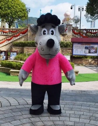 

2m/2.6m Inflatable Rabbit Wolf Mascot Costume Masquerade Party Cute Rabbit Caroon Costume Without Battery