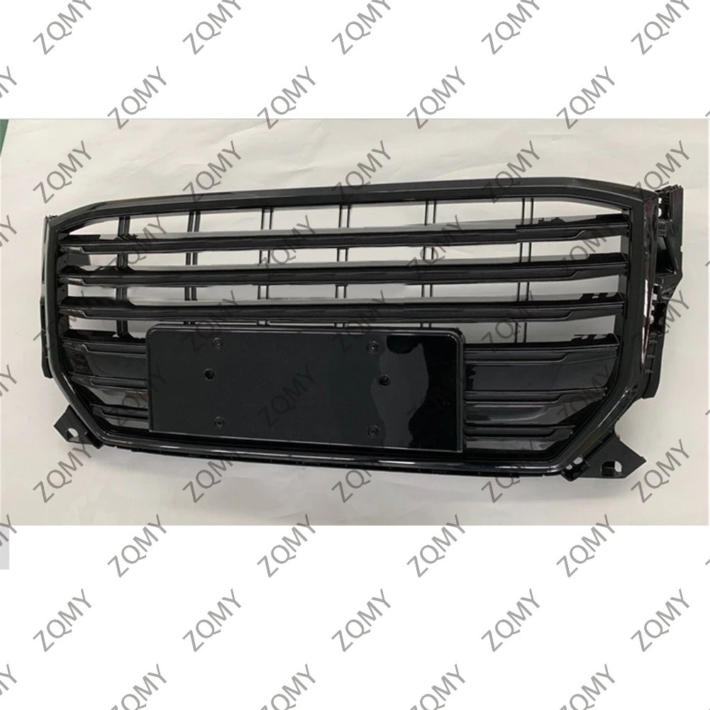 

W/Logo For Audi Q2/Q2L 2018 2019 2020 2021 Car Front Bumper Grille Centre Panel Styling Upper Grill (Modify SQ2 style)