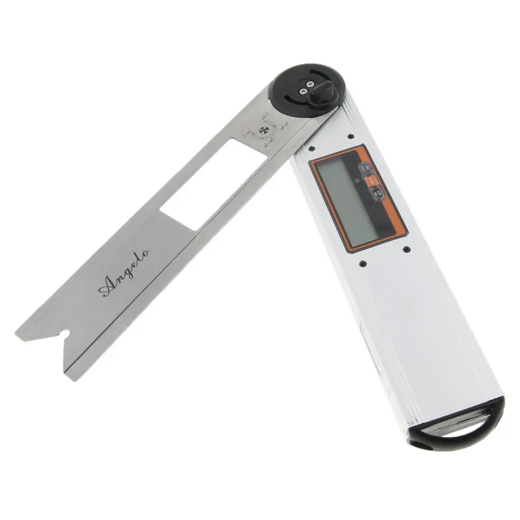 0 درجة الرقمية LCD المنقلة المعدنية مقياس الزوايا الإلكترونية زاوية مكتشف #5