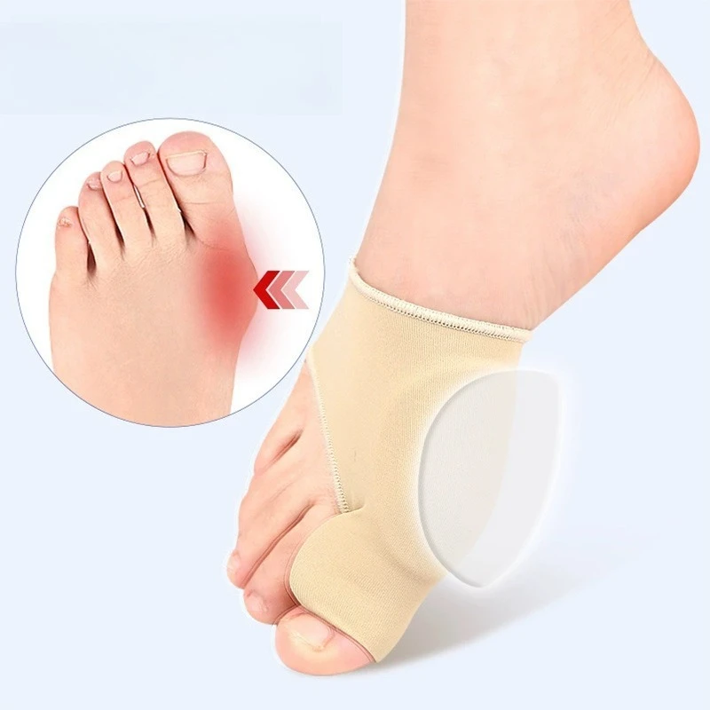 2 قطعة فاصل أصابع القدم جورب مستقيم أروح الورم مصحح تقويم العظام قدم العظام الإبهام الضابط تصحيح أدوات باديكير #3