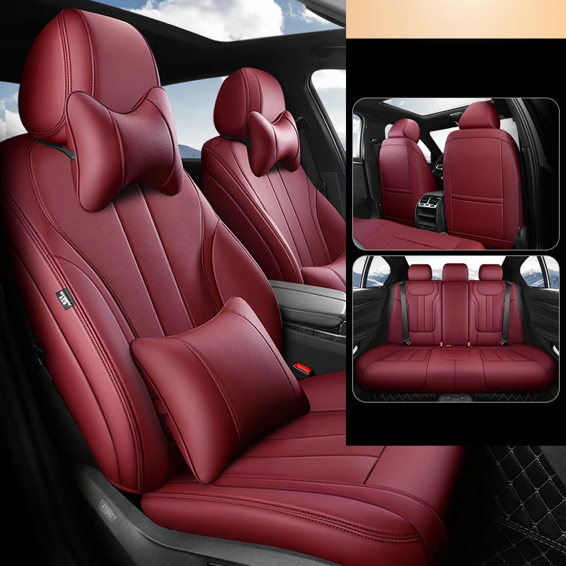 

Leather Custom Car Seat Cover Full Set For BMW X3 2007 2008 2009 2011 2013 2015 2017 2019 2021 Auto Seat Protector Accessories