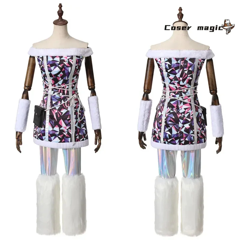 زي تنكري Monster Abbey Bominable زي موحد لحفلات الهالوين وحفلات الكرنفال وعيد الميلاد ملابس الأدوار