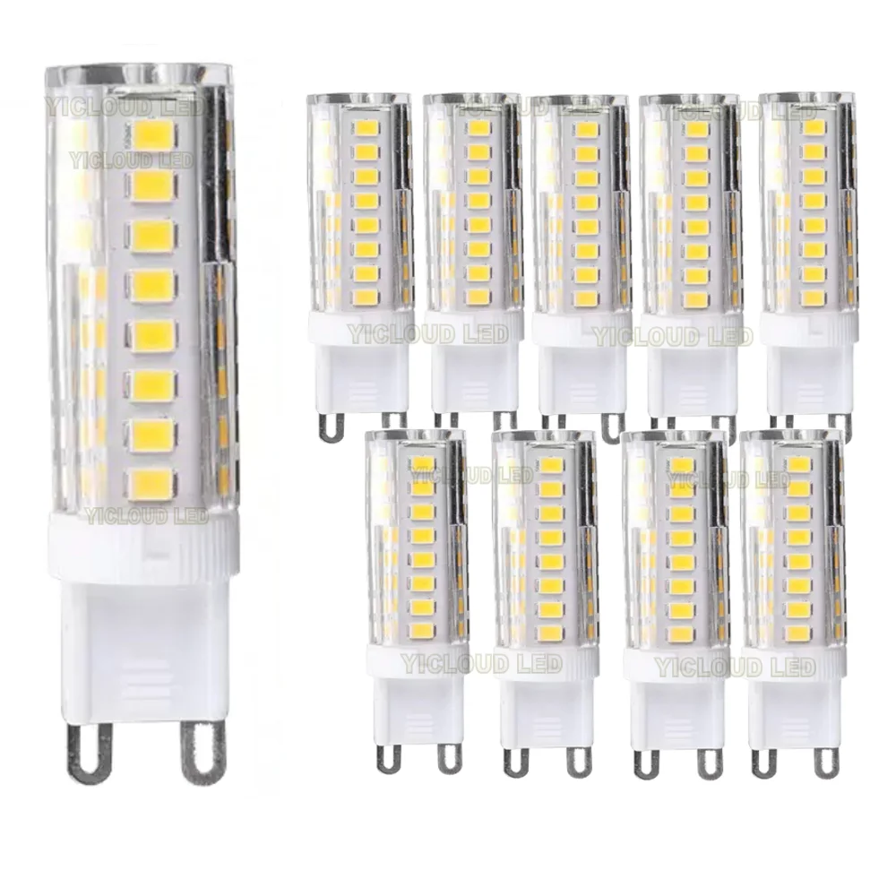 10 pièces G9 lumière LED 7W 9W 12W 15W 18W AC 220V 230V G9 lampe à LED ampoule LED SMD 2835 LED G9 lumière remplacer 30/40W lampe halogène lumière