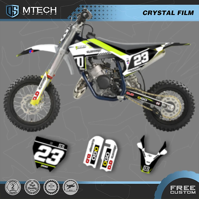 

DSMTECH MOTOR Motorcycle Graphics Stickers Decals Kits For Husqvarna TC50 2017 2018 2019 2020 2021 2022 2023 001
