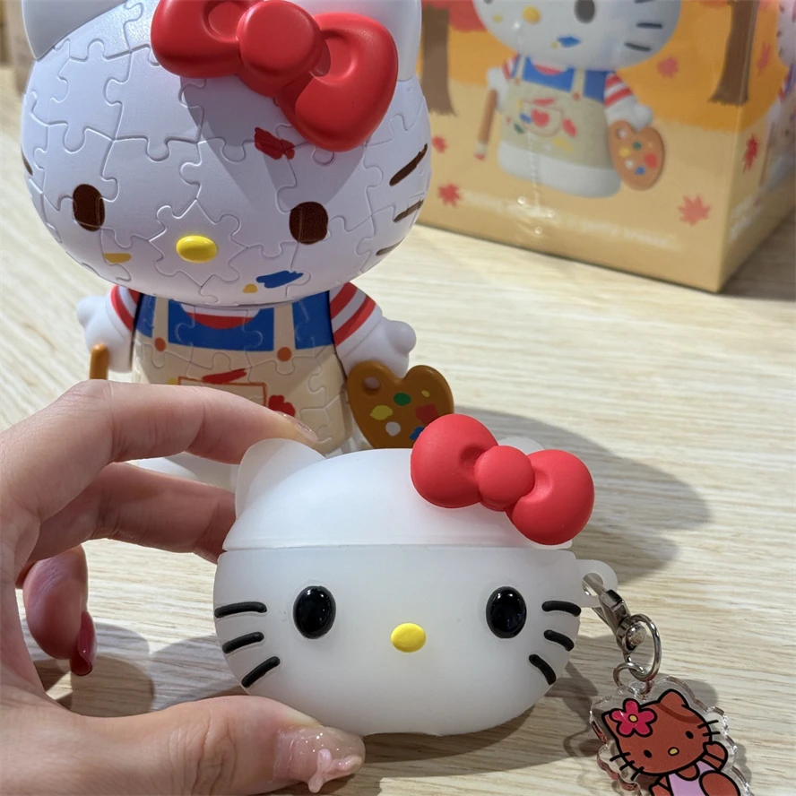 Hello Kitty Head AirPods Case - Silicone Cover for AirPods 4 1/2/3 Pro 2 Apple Bluetooth Wireless Earphone Sanrio Accessories - view 3