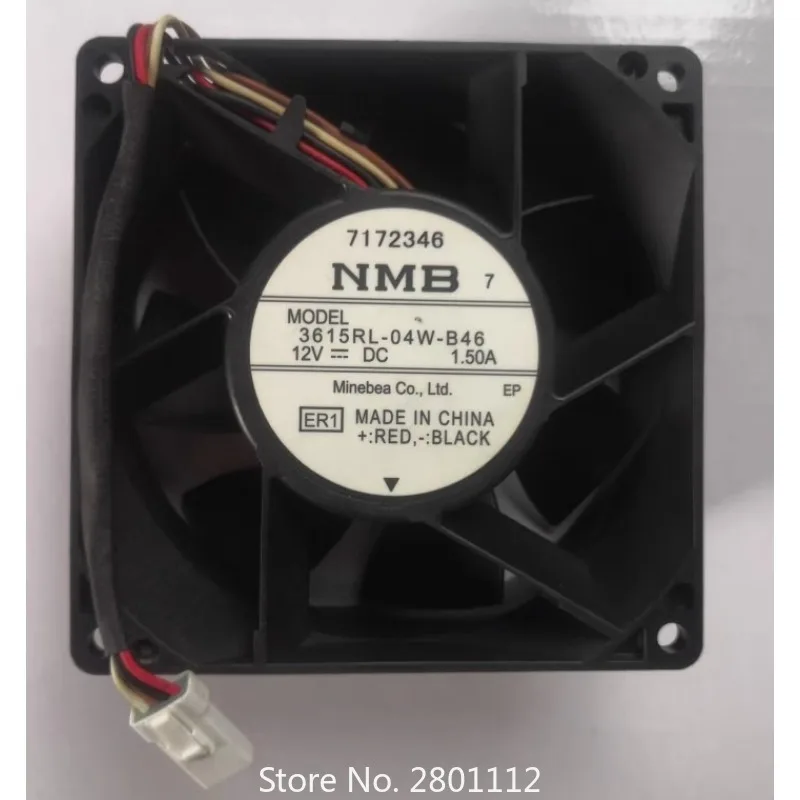 

Оригинальный новый охлаждающий вентилятор для NMB 3615RL-04W-B46 12 В 1,50 А 4-проводной водонепроницаемый преобразователь частоты охлаждающий вентилятор 9 см 90*90*38 мм
