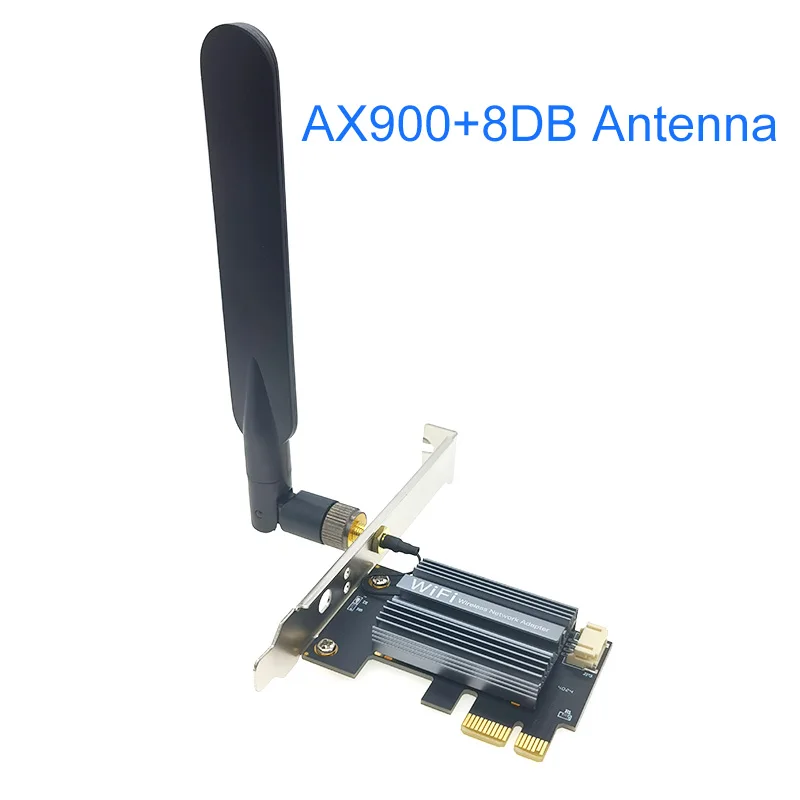 Wifi 6 PCI-E Adapter AX900 Wireless Ethernet Netzwerkkarte PCIe WiFi 2,4G/5G BluetoothT 5,2 für Win10/11