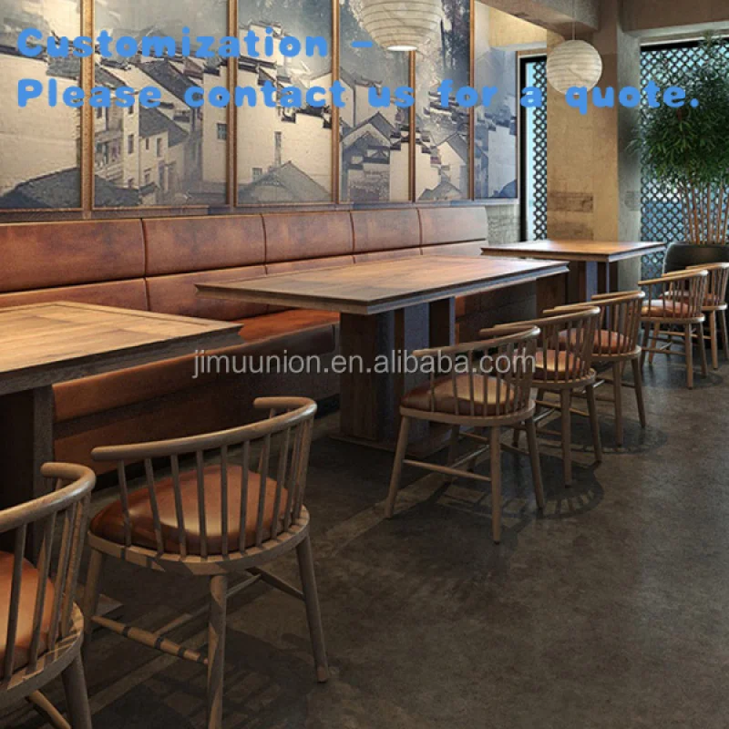 

custom.Cheap Modern Dining Wood Commercial Furniture Sale Table and Chairs Restaurant