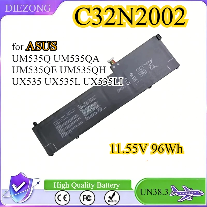 

C32N2002 Laptop Battery for ASUS ZenBook Pro 15 OLED UM535 UM535Q UM535QA UM535QE UM535QH UX535 UX535L UX535LI 11.55V 96Wh