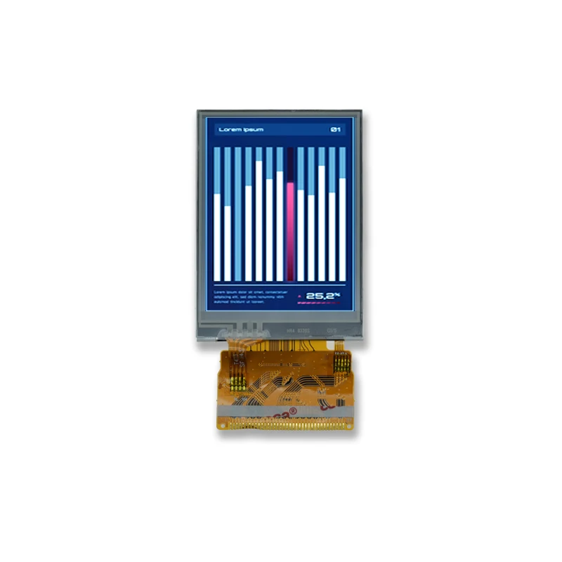 2.4 inch 240x320 ST7789V 8/16 bit MCU interface TFT LCD module with resistive touch panel