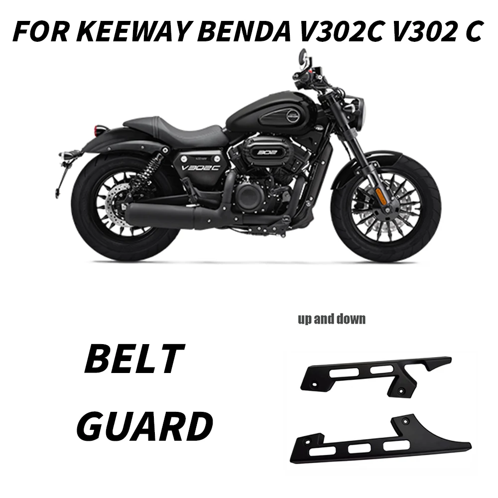 

Motorcycle Belt Upper And Lower Protective Cover For Keeway Benda V302C V302 C Belt Protective Cover V302C V302 C