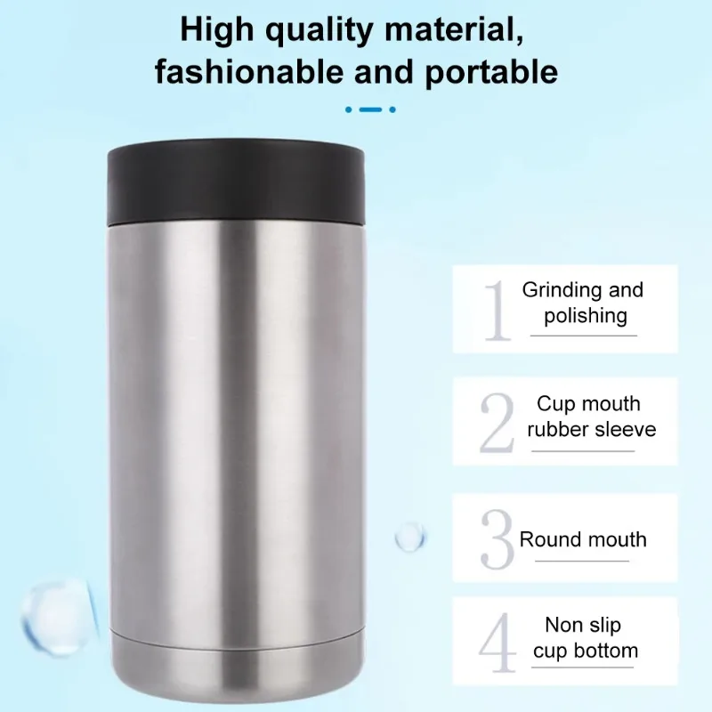 12 OZ Stainless Steel Beer Bottle Cold Keeper Ice Buckets Double Wall Vacuum Insulated Beer Coolers Outdoor Bar Accessories