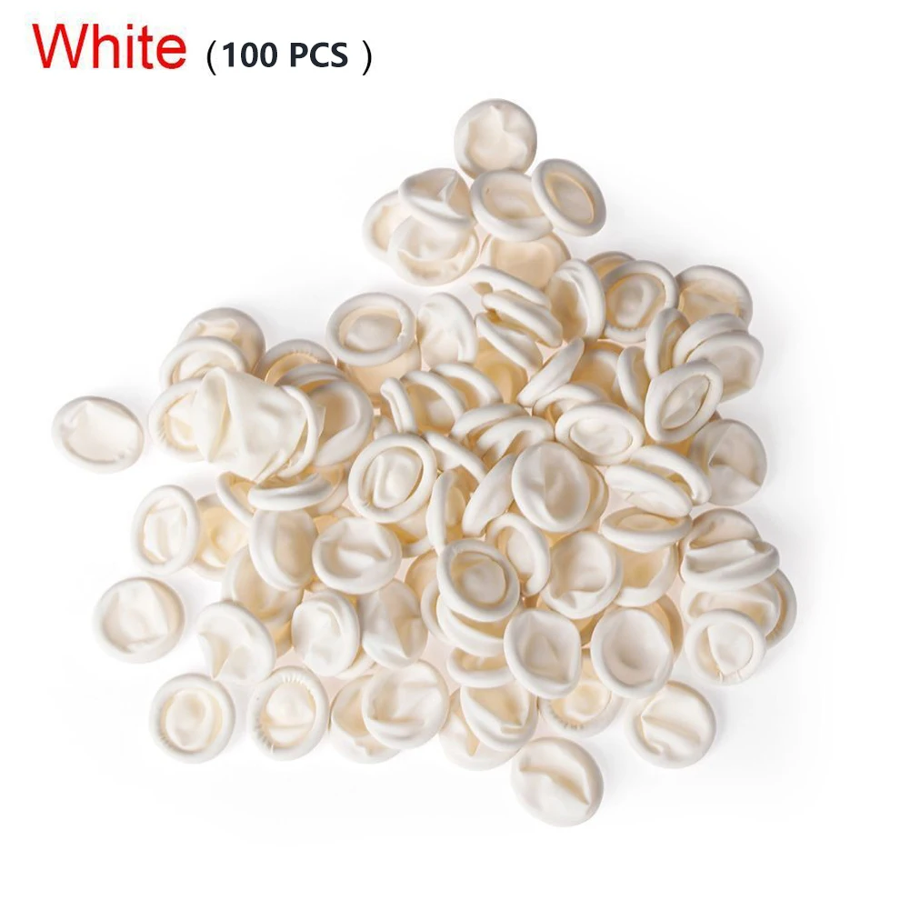 Rubber Gloves Finger Cots Home Furnishing Industrial Jewelry Cleaning Latex Nail Art Protection Gloves 100 Pcs - Image 3