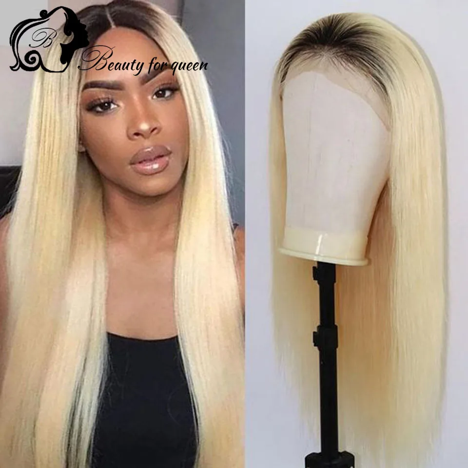 ความงามสีบลอนด์วิกผมลูกไม้ด้านหน้ามนุษย์ Hair 13X4 180% Remy บราซิลผม Wigs HD โปร่งใสลูกไม้ด้านหน้า Wigs ผู้หญิงสีดำ