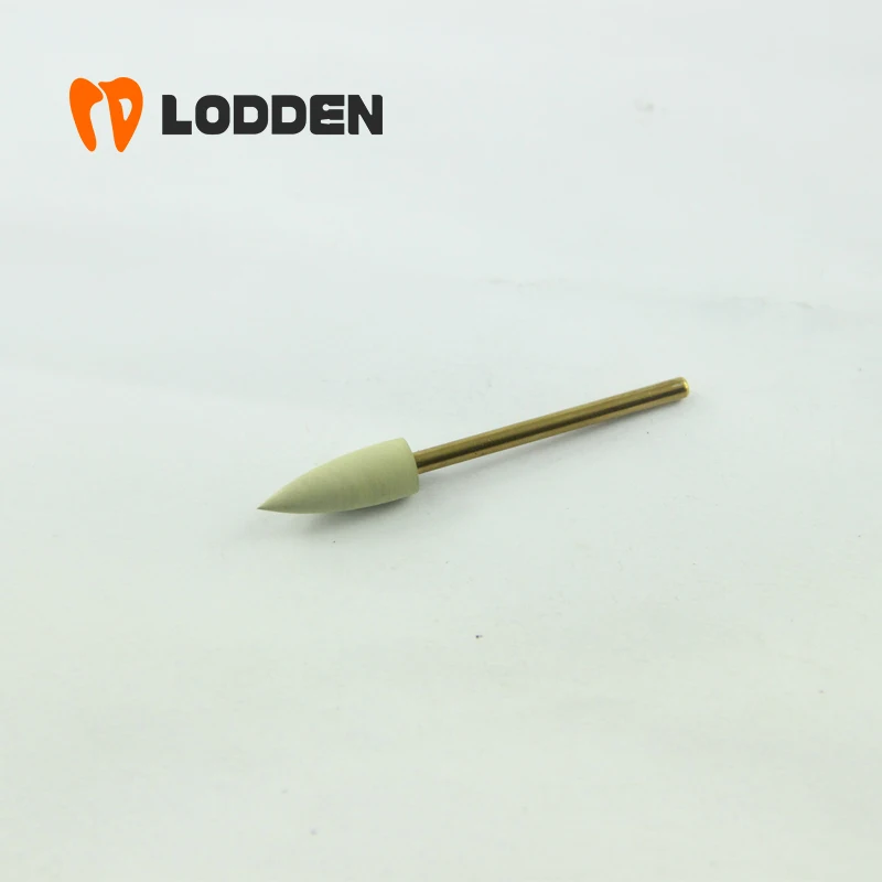 LODDEN 1pcs Dental Lab Diamond Polishers for Ceramics Extra Fine Yellow D1EF D2EF D201EF D17EF Dentistry Zirconia Grinding Tools