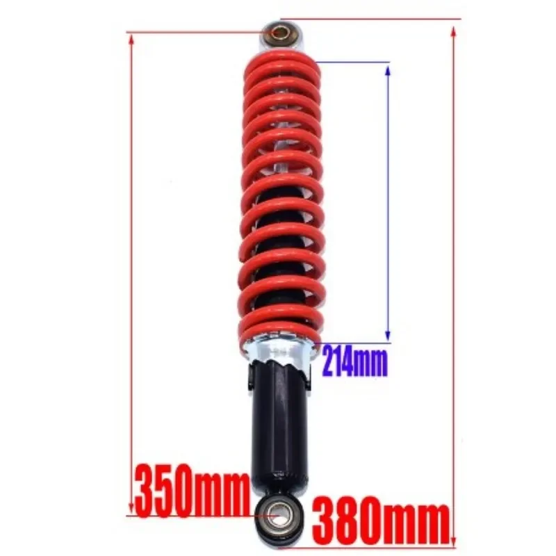 1PCS 350mm/13.8in Front Shock Absorber Universal Fit for Dune Buggy Quad Dirt Bike ATV Aluminium Alloy Shock Spring Suspension