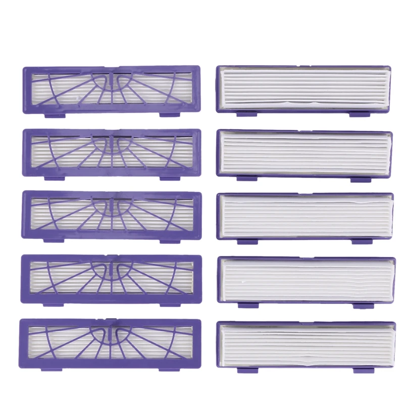 10 Uds filtros Hepa para Neato Botvac D/Serie conectada D7 D80 D85 D3 D75 D5 70E 75 80 85 piezas de aspiradora mascotas/alérgicas