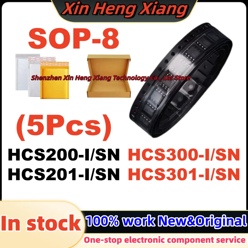 (5Pcs)100%NEW HCS300-I/SN HCS301-I/SN HCS200-I/SN HCS201-I/SN HCS300 HCS301 HCS200 HCS201 SOP-8