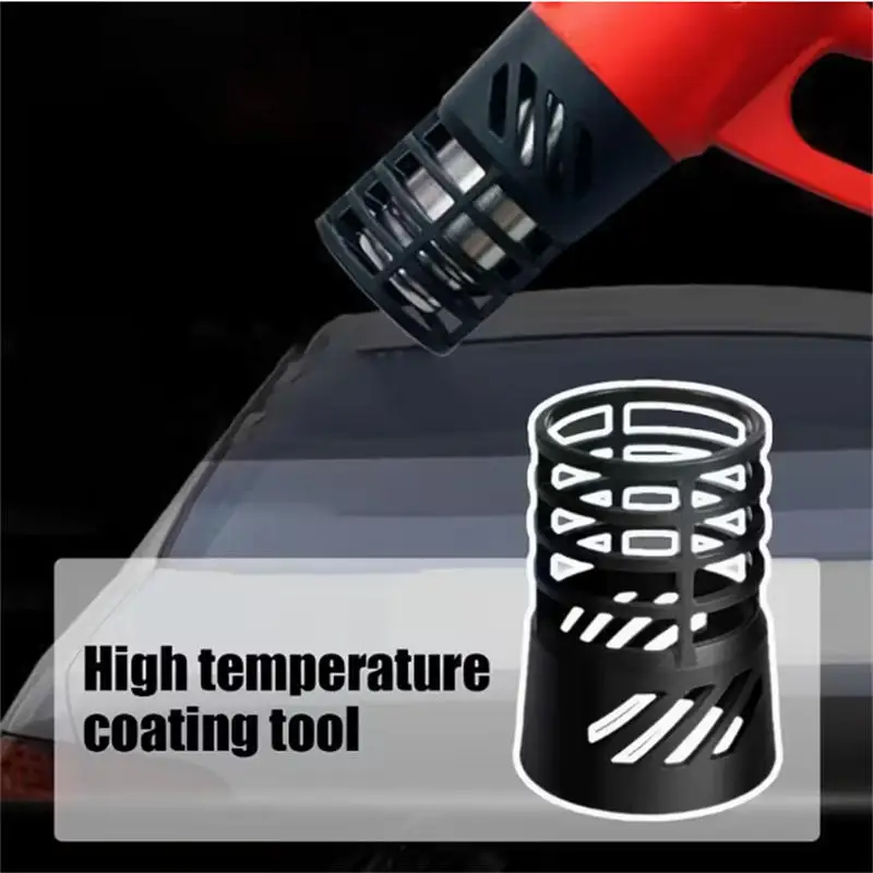 

Car Film Heat Gun Anti Scald Cover Air Duct Baking Gun Mouth Cover High Temperature Resistant Plastic Protective Covers