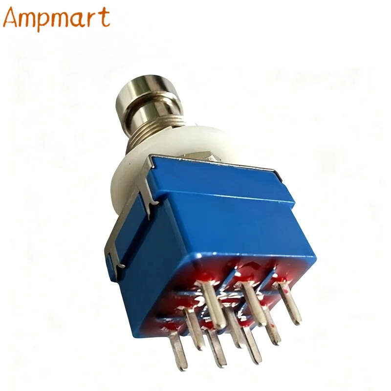 1PC 12mm 3Pin 6Pin 9Pin Latching Stomp Foot Switch Guitar Effect Pedal True Bypass Push Button Switch