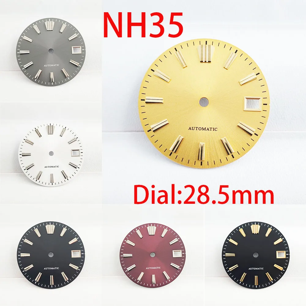 28.5mm dial NH35 New dial for NH35 NH36 automatic mechanical movement watch case strap pointer accessories