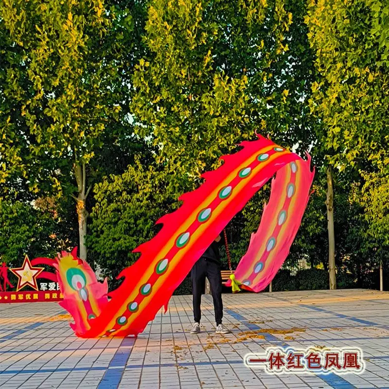 6/810 Meters Swinging Ball Dragon Dance New Year Festival Ribbon Dance Chinese Dragon Traditional Performance Outdoor Practice