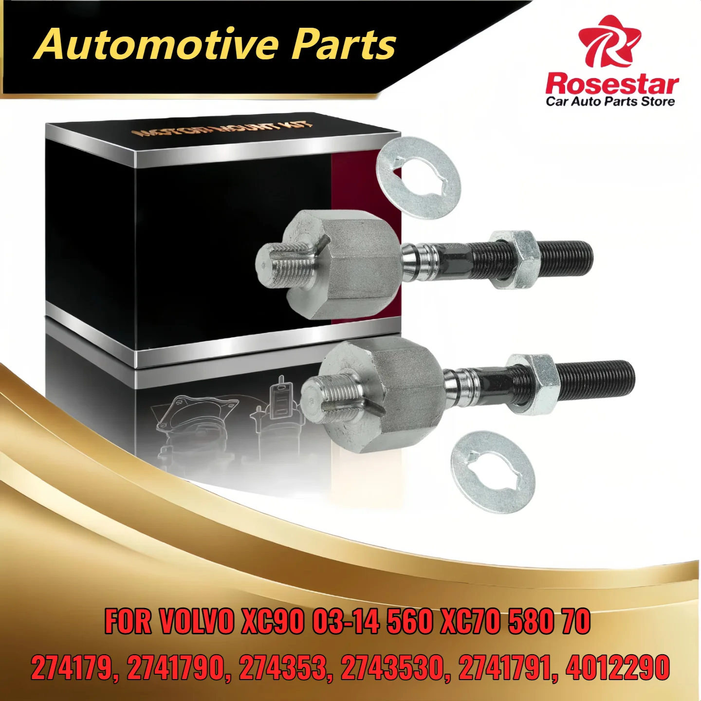 

2 шт. передняя внутренняя боковая рулевая тяга для Volvo XC90 03-14 S60 XC70 S80 V70, совместимая с EV800283 274179 2741790