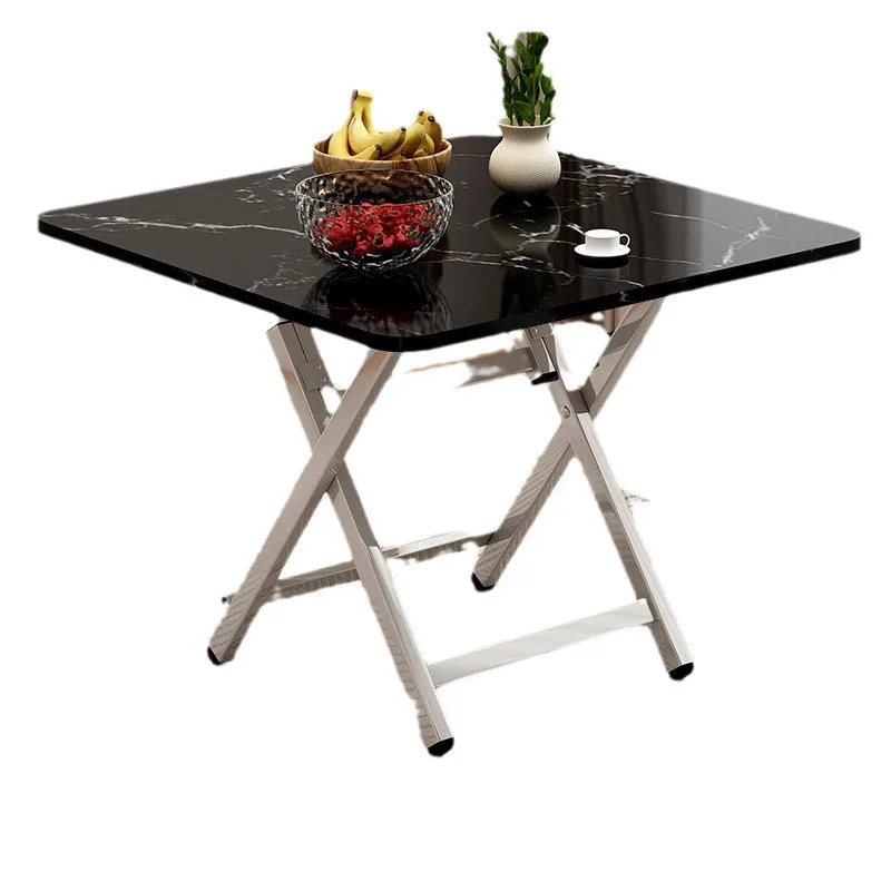 

Simple and portable household small square table folding small stall rental room dining folding table