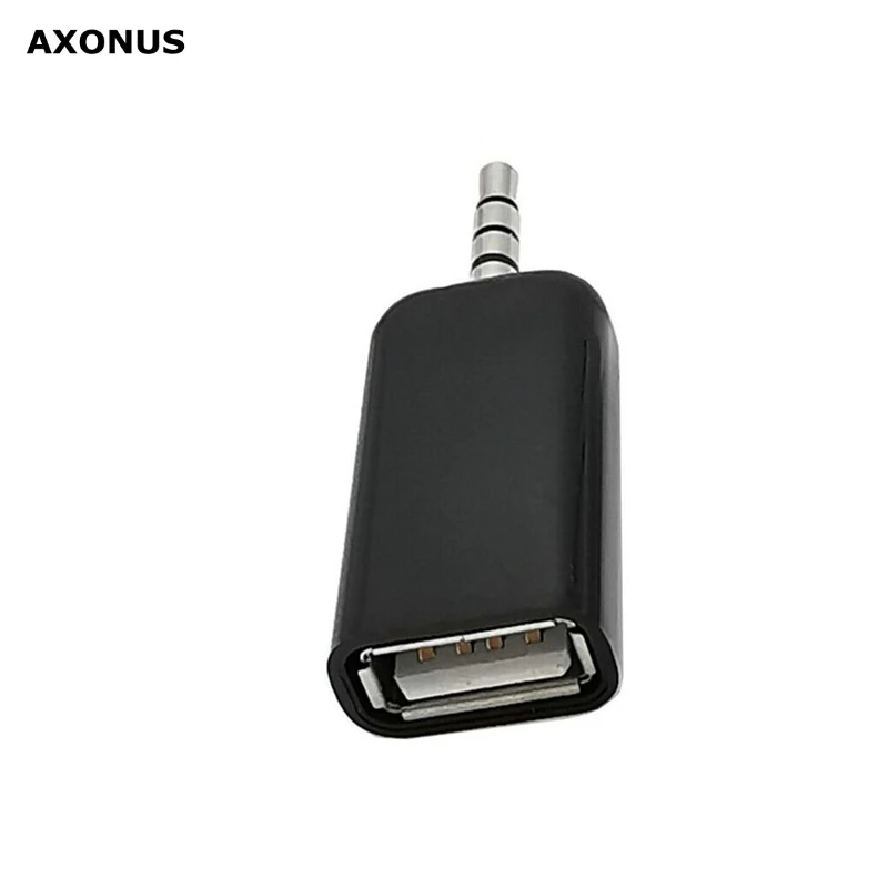 Automotive AUX To USB Female Connector 3.5MM U-disk Connection CD Player Audio Cable Car Audio Head