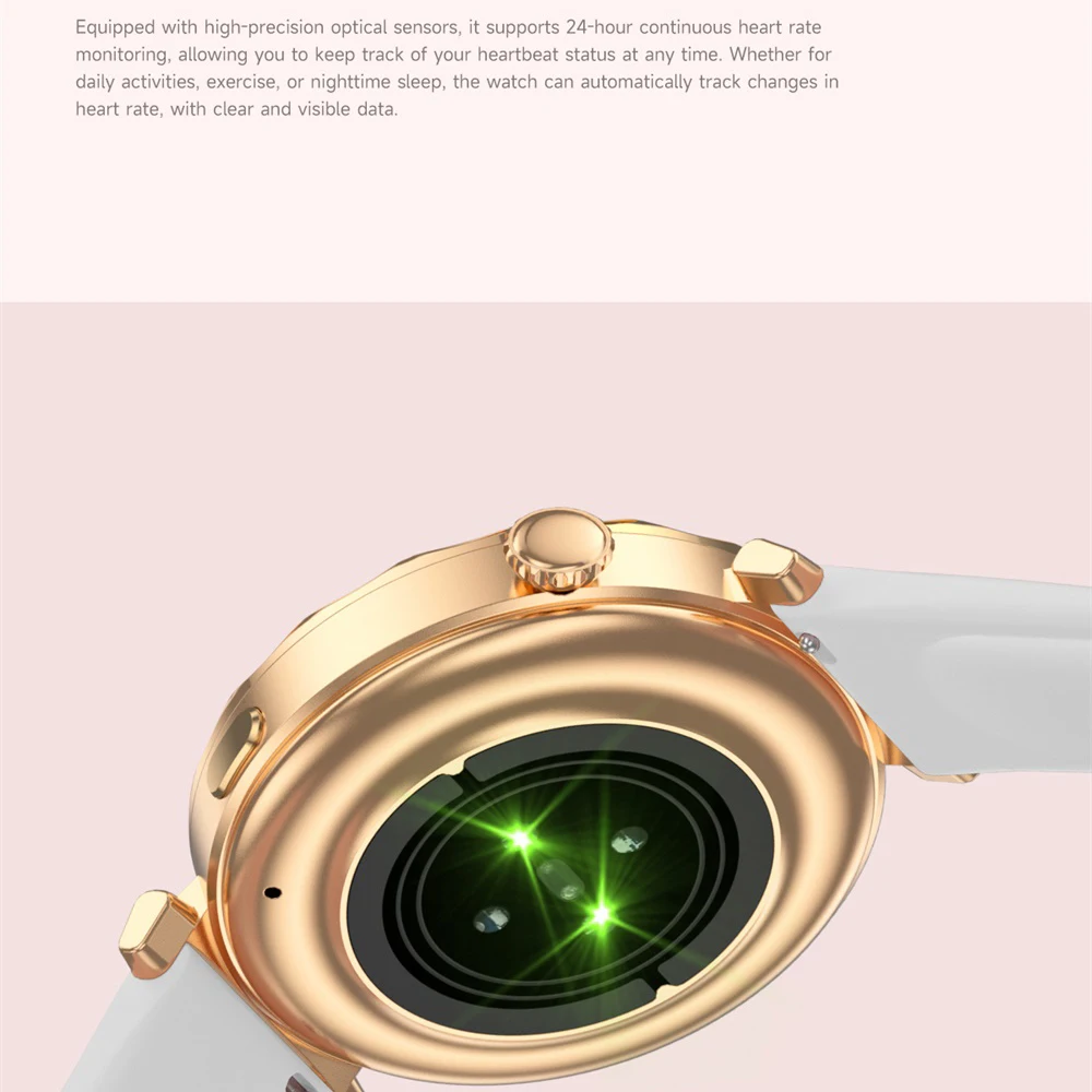 

Waterproof Smartwatch Women Health Watches Blue Tooth Call Sports Heart Rate Sleep Monitoring Smart Watch Alarm Clock Music