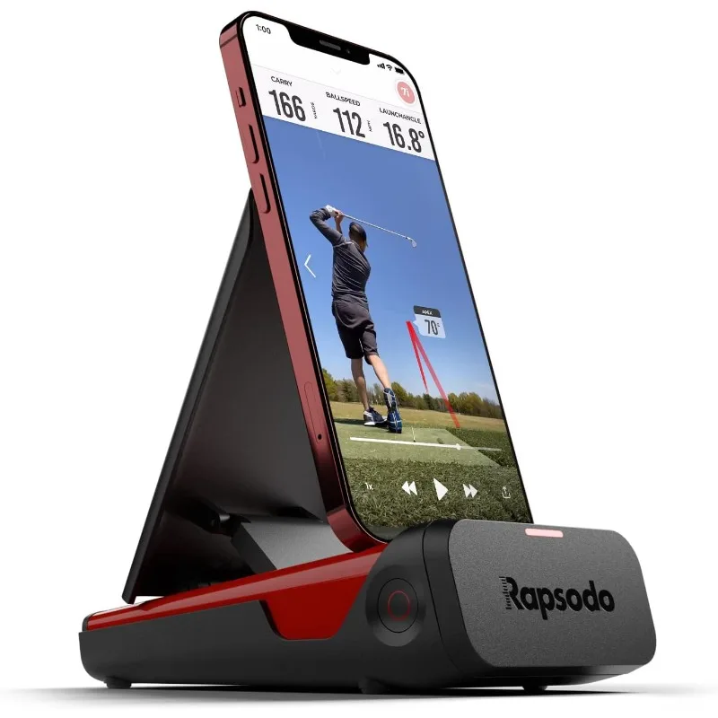 Launch Monitor for Golf Indoor and Outdoor Use with GPS Satellite View and Professional Level Accuracy, iPhone & iPad Only