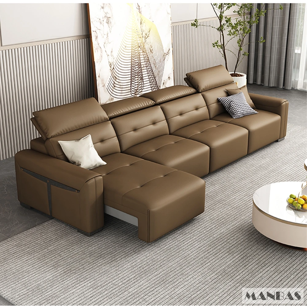 Transform Your Living Room With MANBAS Electric Convertible Sofa Bed Multifunctional Folding Sofa Beds for Cinema Living Room